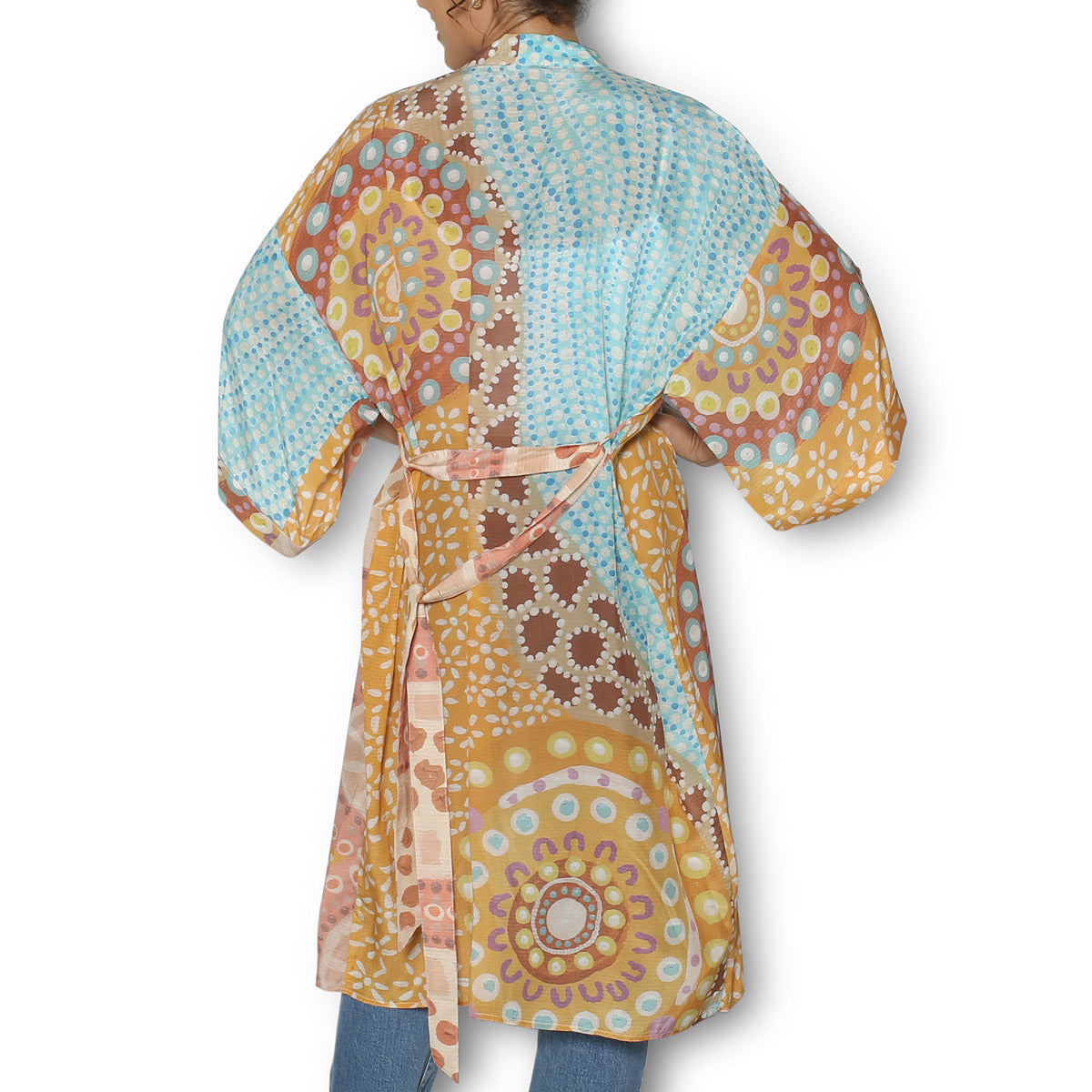 The Artists Label 'Narooma' Silk Kimono Robe