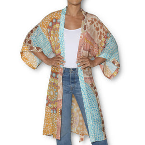 The Artists Label 'Narooma' Silk Kimono Robe
