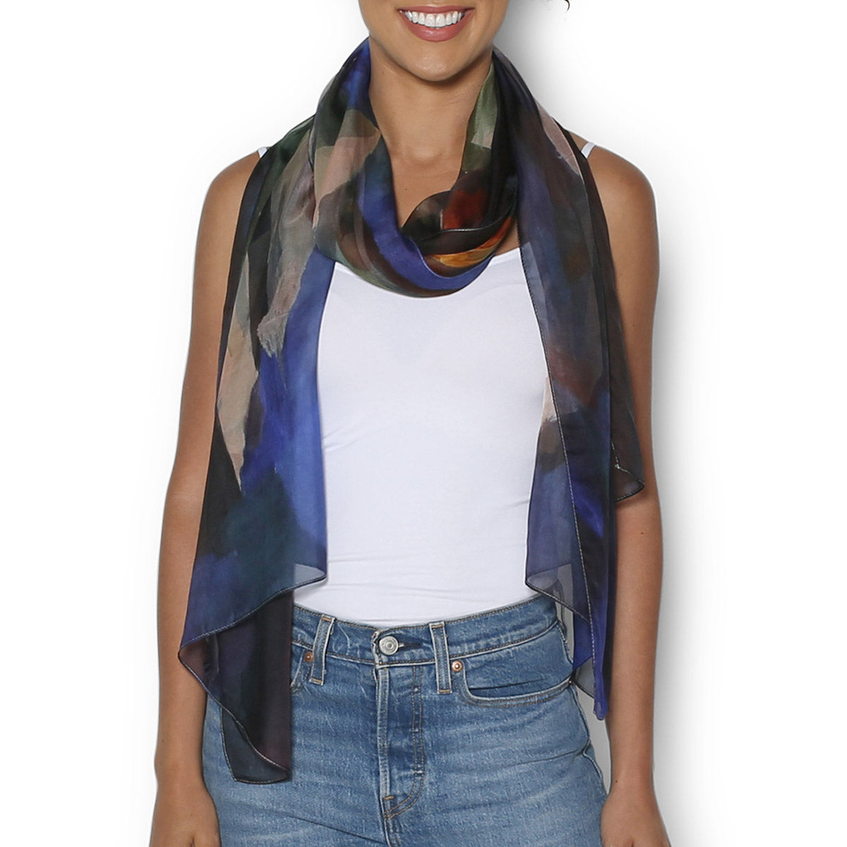 The Artists Label 'Calla Lilies' Silk Scarf