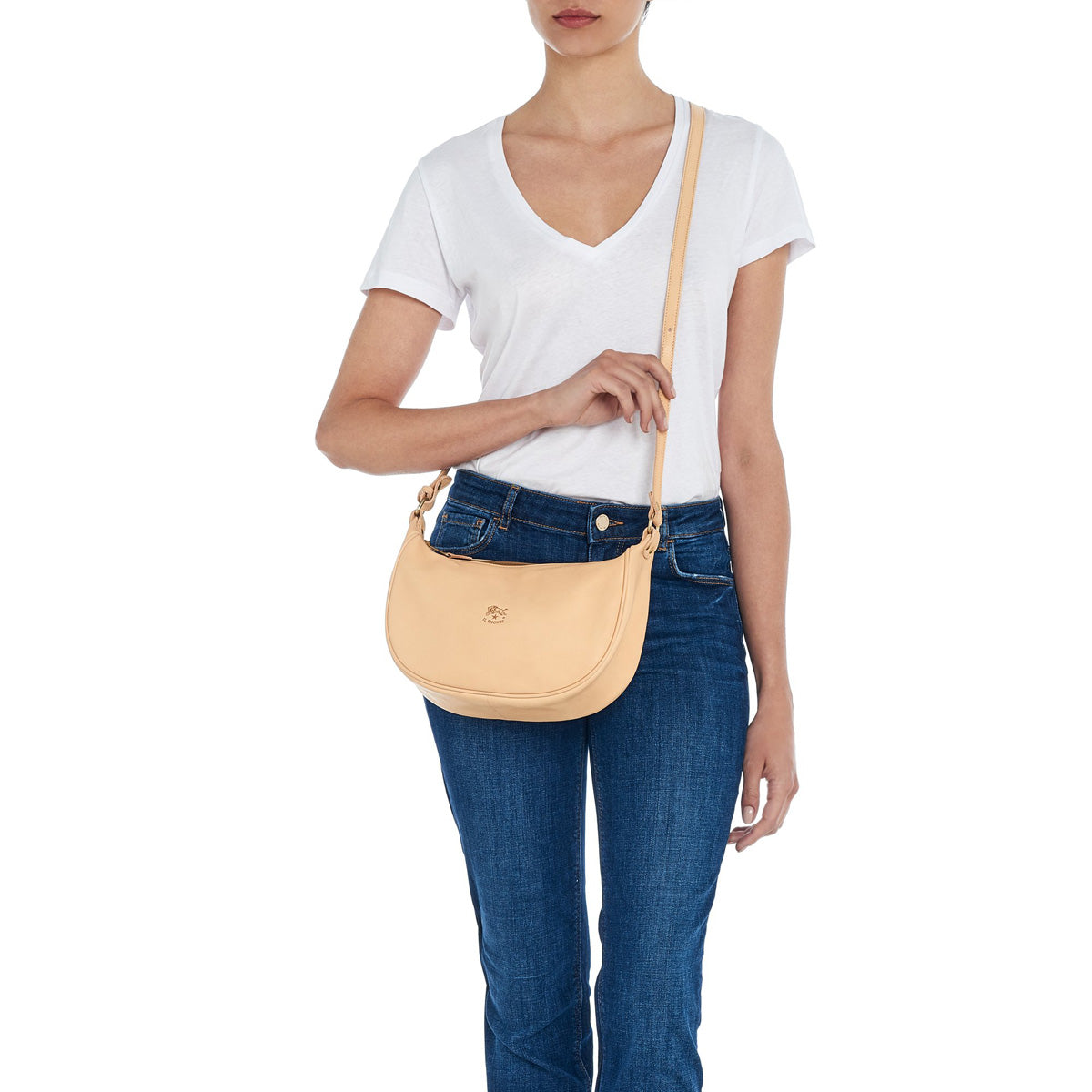 Il Bisonte Luna Crossbody Bag - Natural