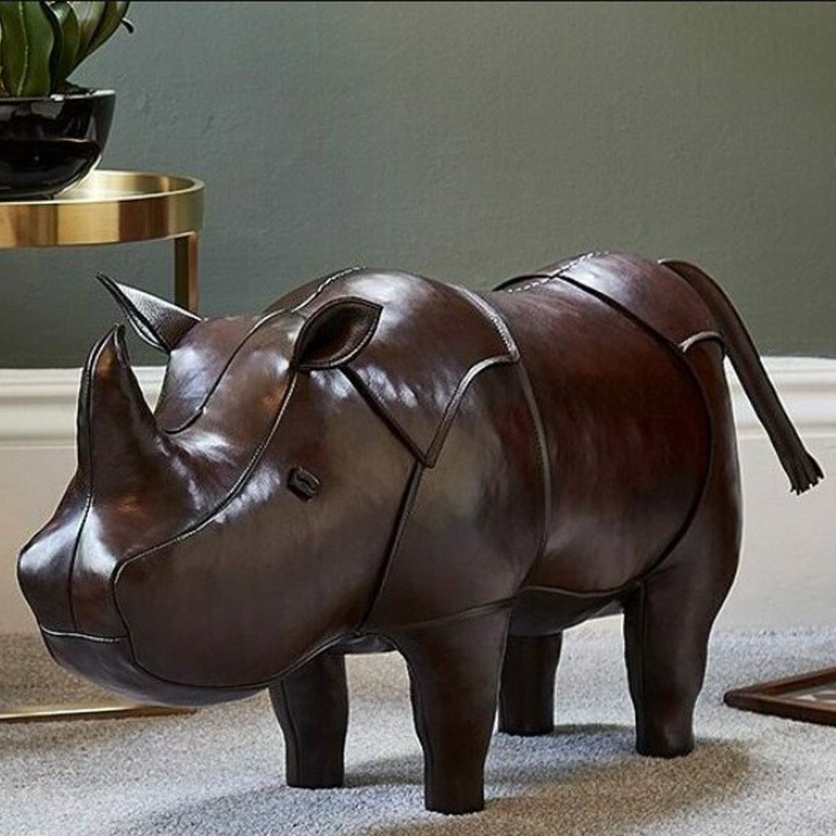 Leather Rhinoceros - Medium (Pre-Order)