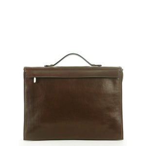 Barantani Double Compartment Flap Briefcase