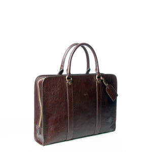 Hunt "Giacomo" Briefcase - Brown