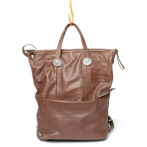 Mark Jones Small Zip Backpack - Brown