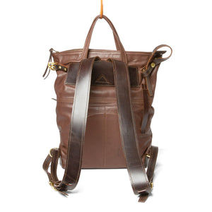 Mark Jones Small Zip Backpack - Brown