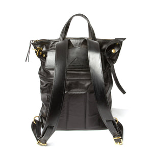 Mark Jones Small Zip Backpack - Black