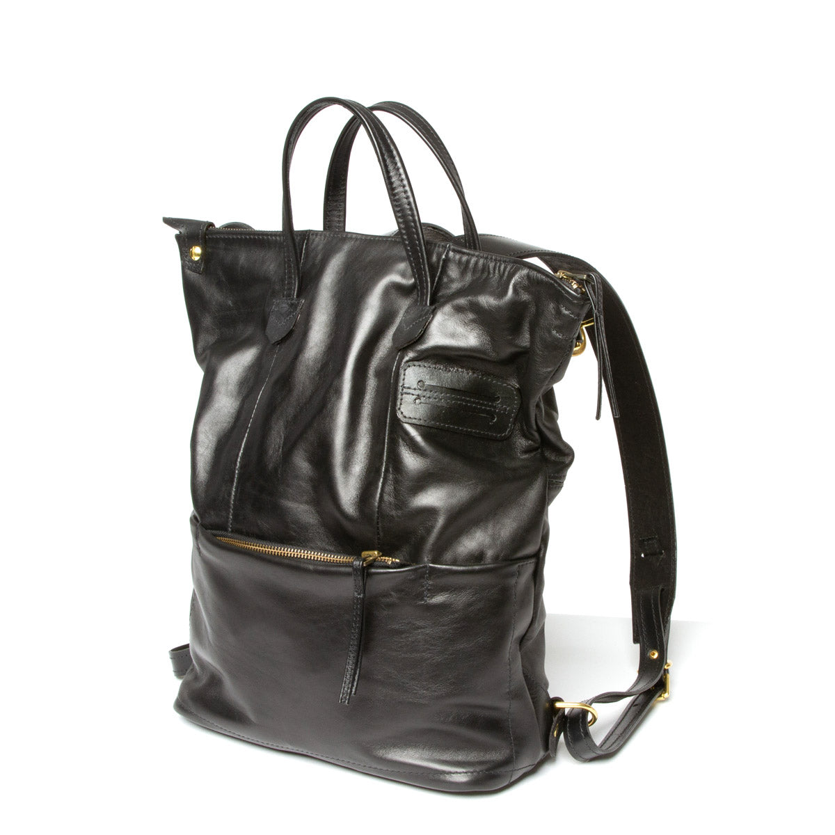 Mark Jones Small Zip Backpack - Black