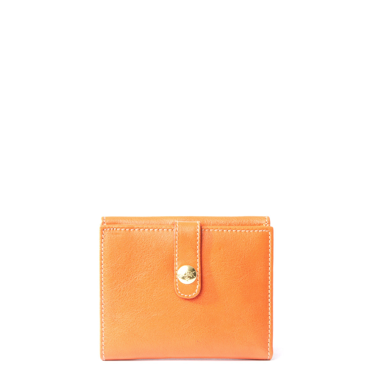 Il Bisonte Lira Compact Wallet - Caramel