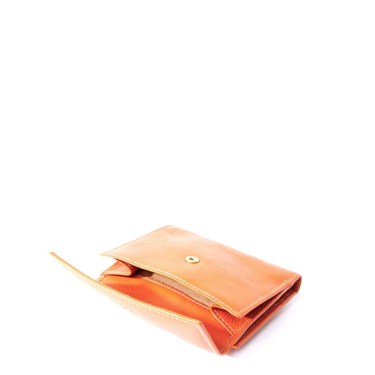 Il Bisonte Lira Compact Wallet - Caramel