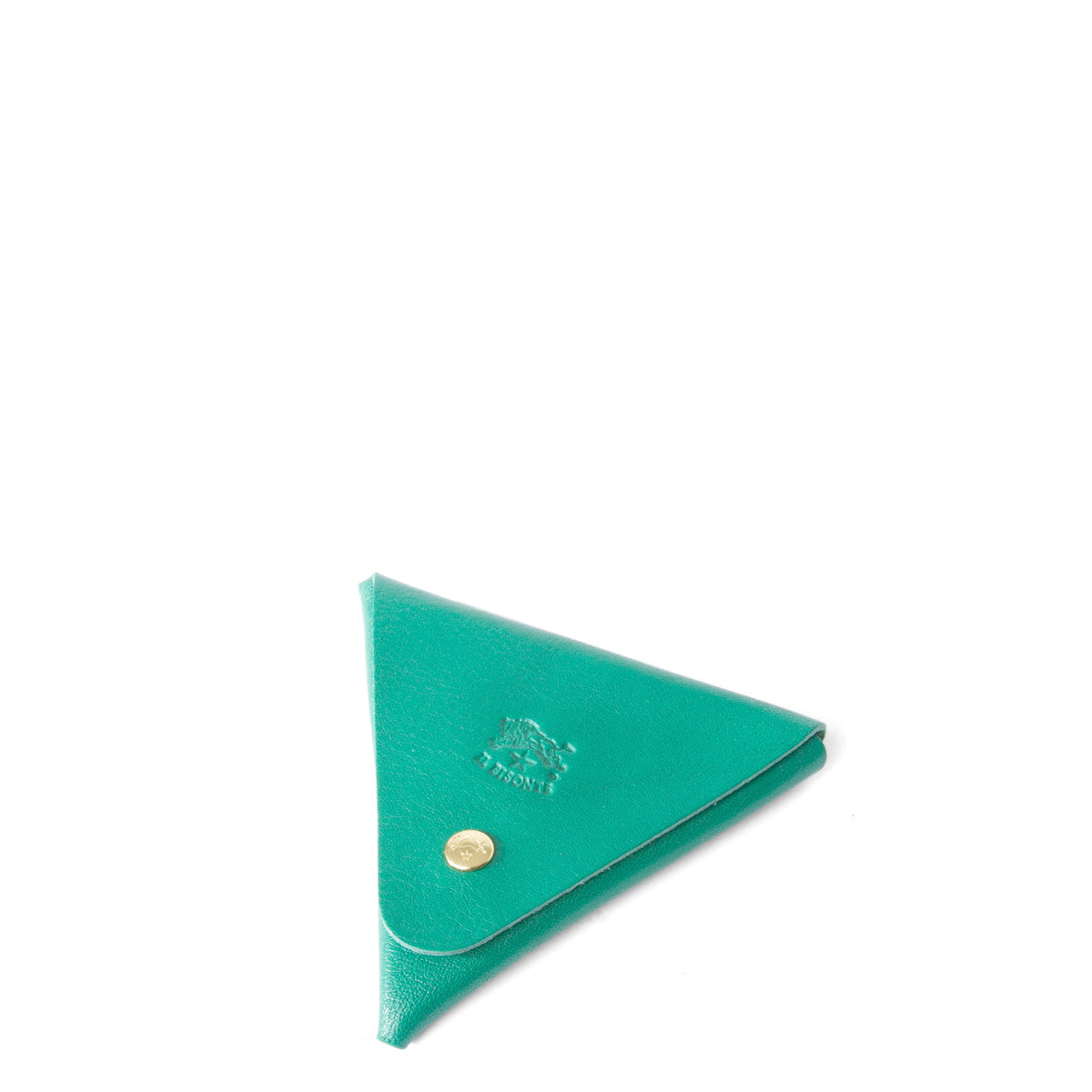 Il Bisonte Triangle Coin Case - Emerald