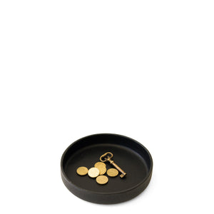 Swags Round Valet Tray - Black