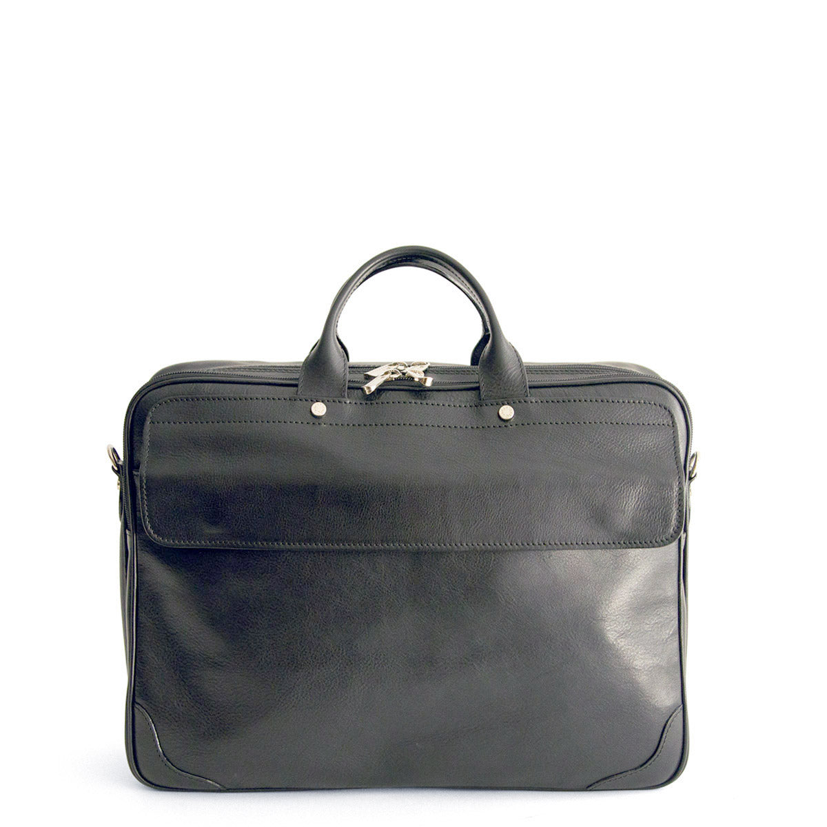Barantani Two Compartment Zip Brief - Black