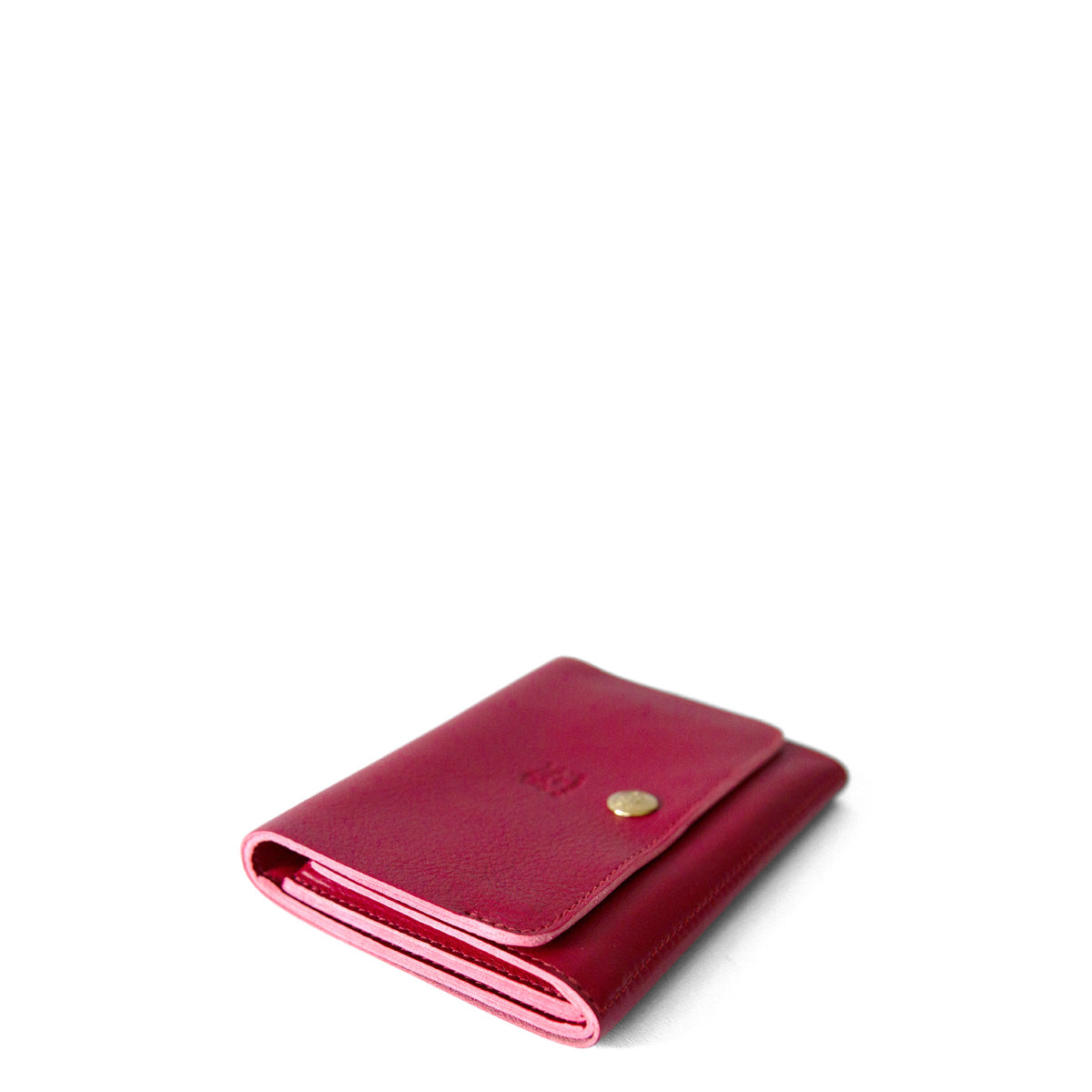 Il Bisonte Compact Wallet - Red