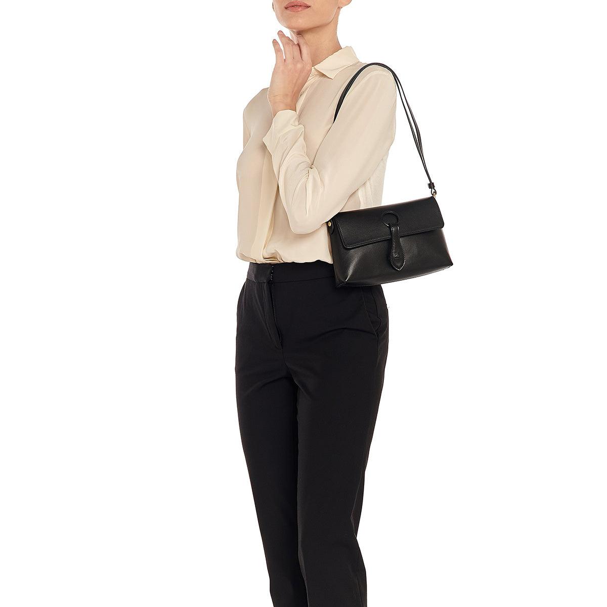 Il Bisonte Mini Salina Shoulder Bag - Black