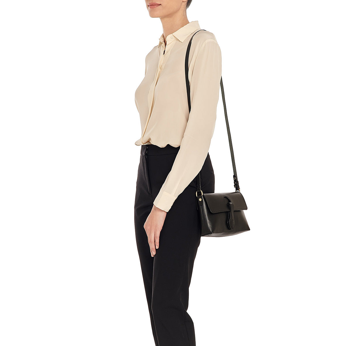 Il Bisonte Mini Salina Shoulder Bag - Black