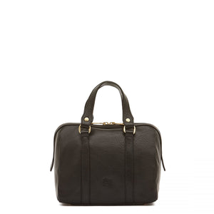 Il Bisonte Ferdinanda Small Boston Bag - Black