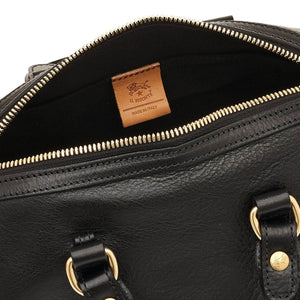 Il Bisonte Ferdinanda Small Boston Bag - Black