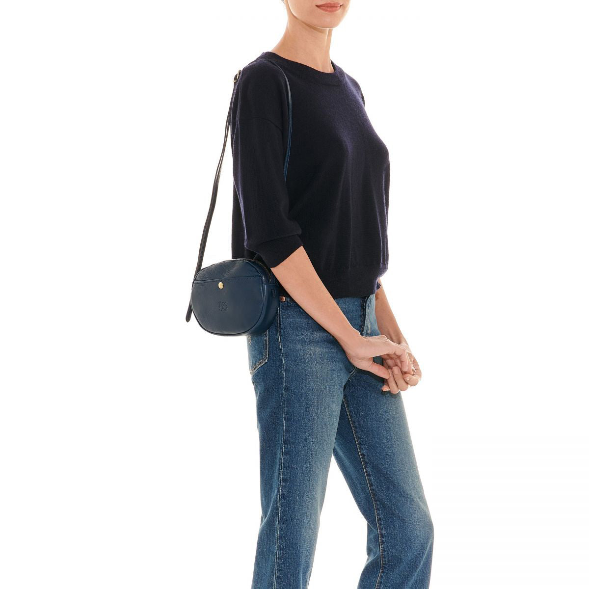 Il Bisonte Mini Rubino Crossbody Bag - Blu