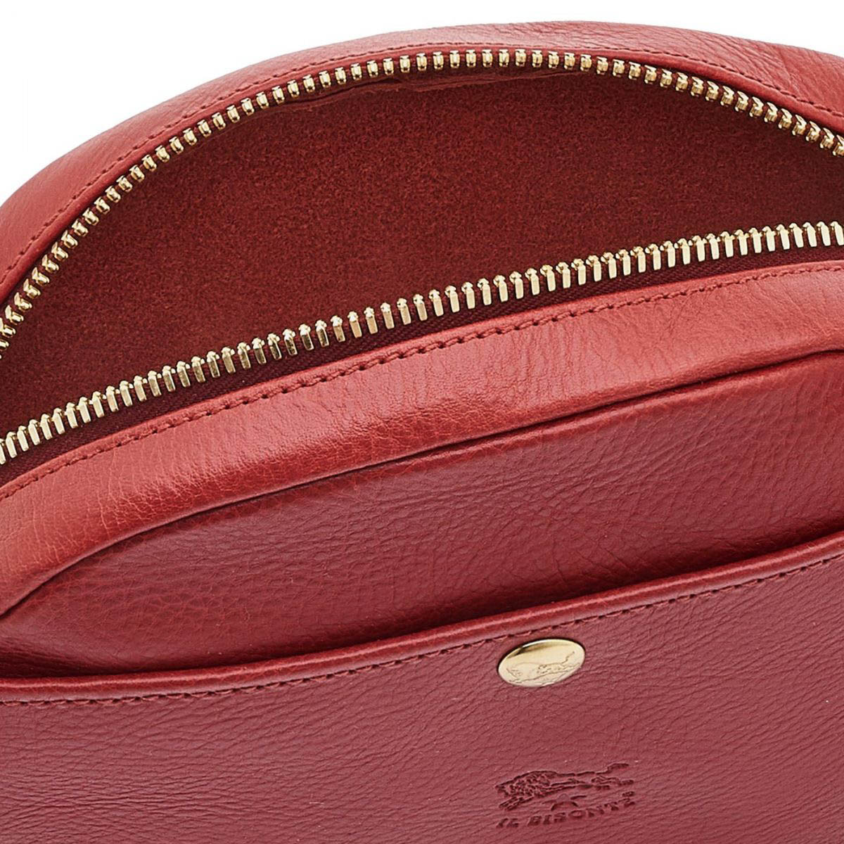 Il Bisonte Mini Rubino Crossbody Bag - Red