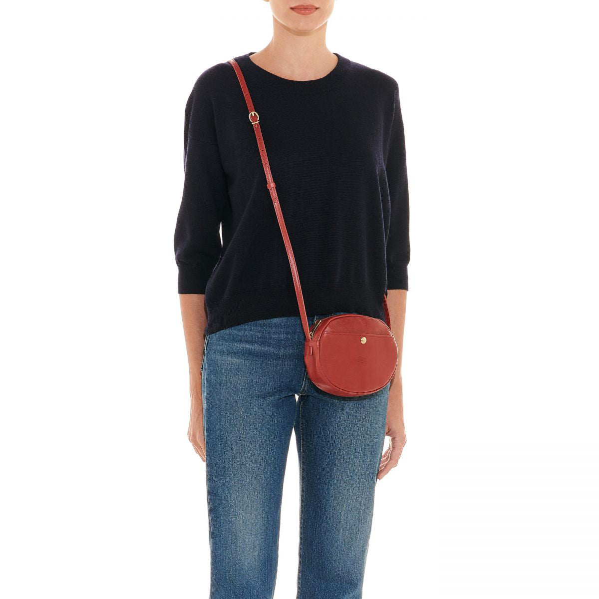 Il Bisonte Mini Rubino Crossbody Bag - Red