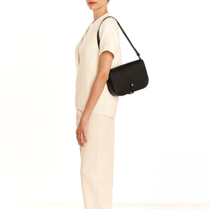 Il Bisonte Piccarda Medium Crossbody - Black