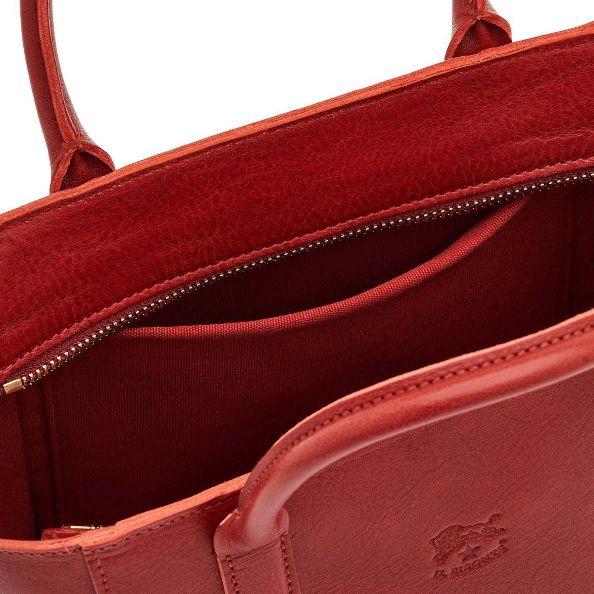 Il Bisonte Quercia Small Handbag - Red