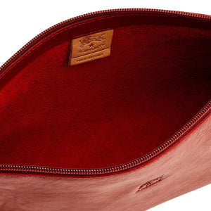 Il Bisonte Salina Pouch Bag - Red