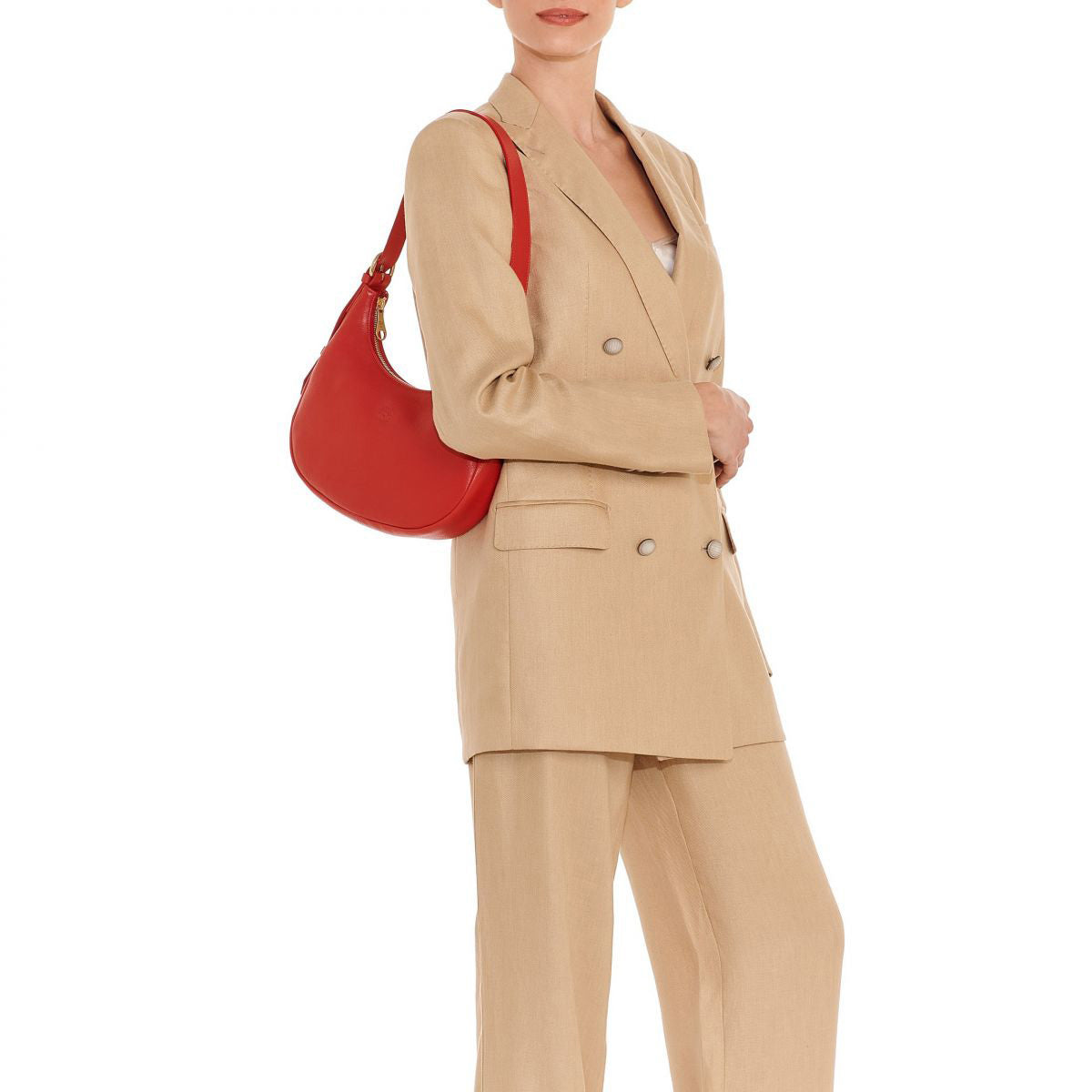 Il Bisonte Small Belcanto Shoulder Bag - Castagno Rosa