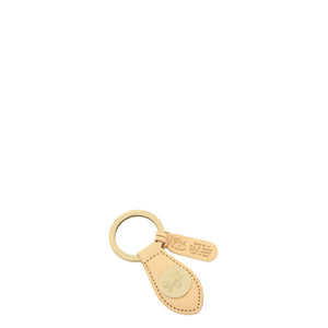 Il Bisonte Medallion Keyring - Natural