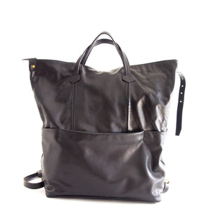 Mark Jones Large Zip Backpack Black