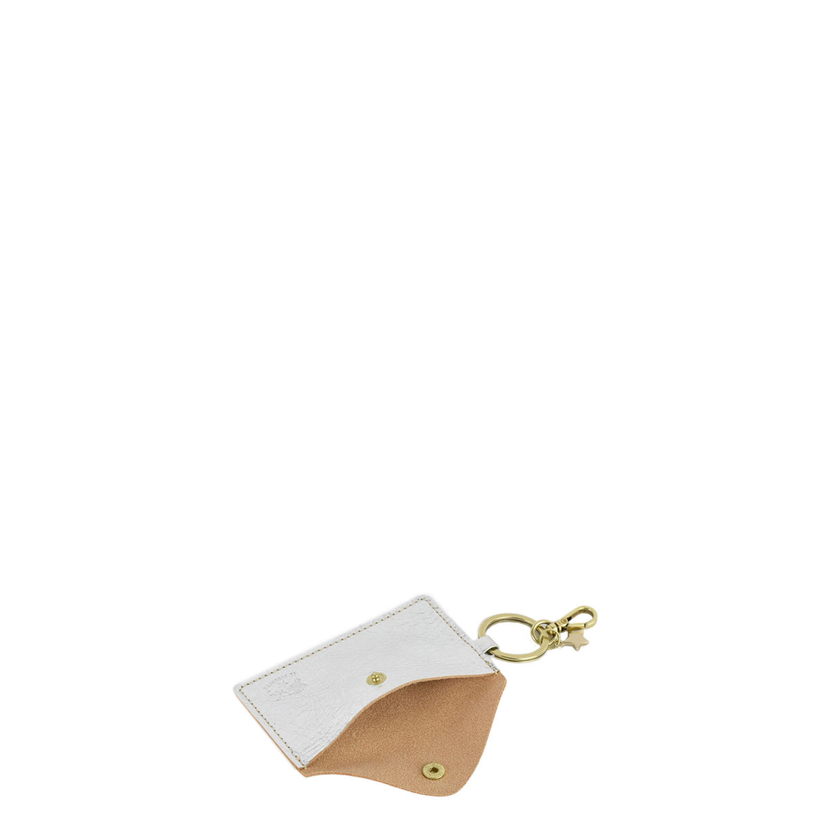 Il Bisonte Card Holder with Keyring - Platino