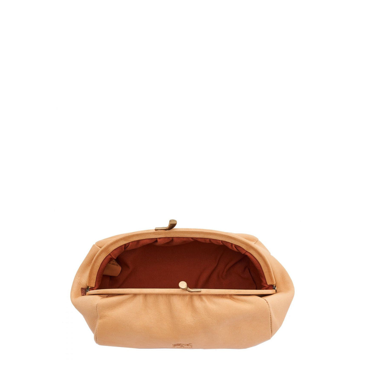 Il Bisonte Framed Pouch - Natural