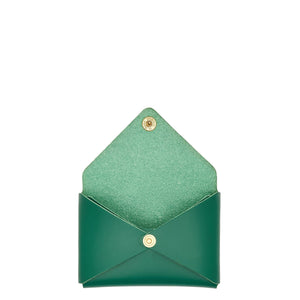 Il Bisonte Business Card Envelope - Emerald