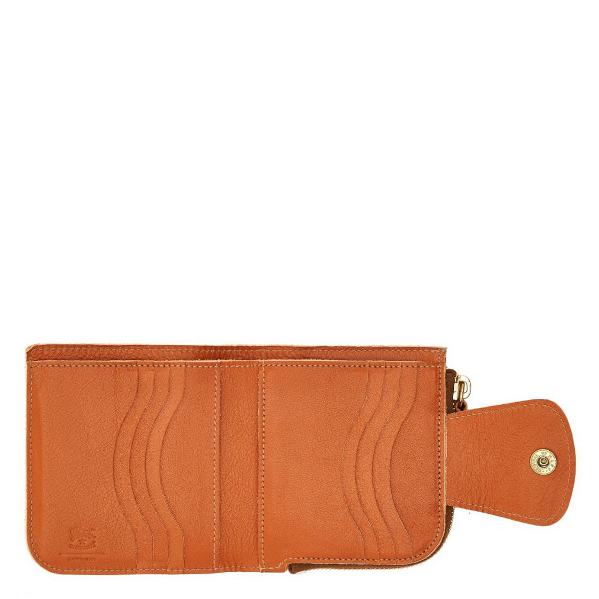 Il Bisonte Compact Tab Wallet - Caramel